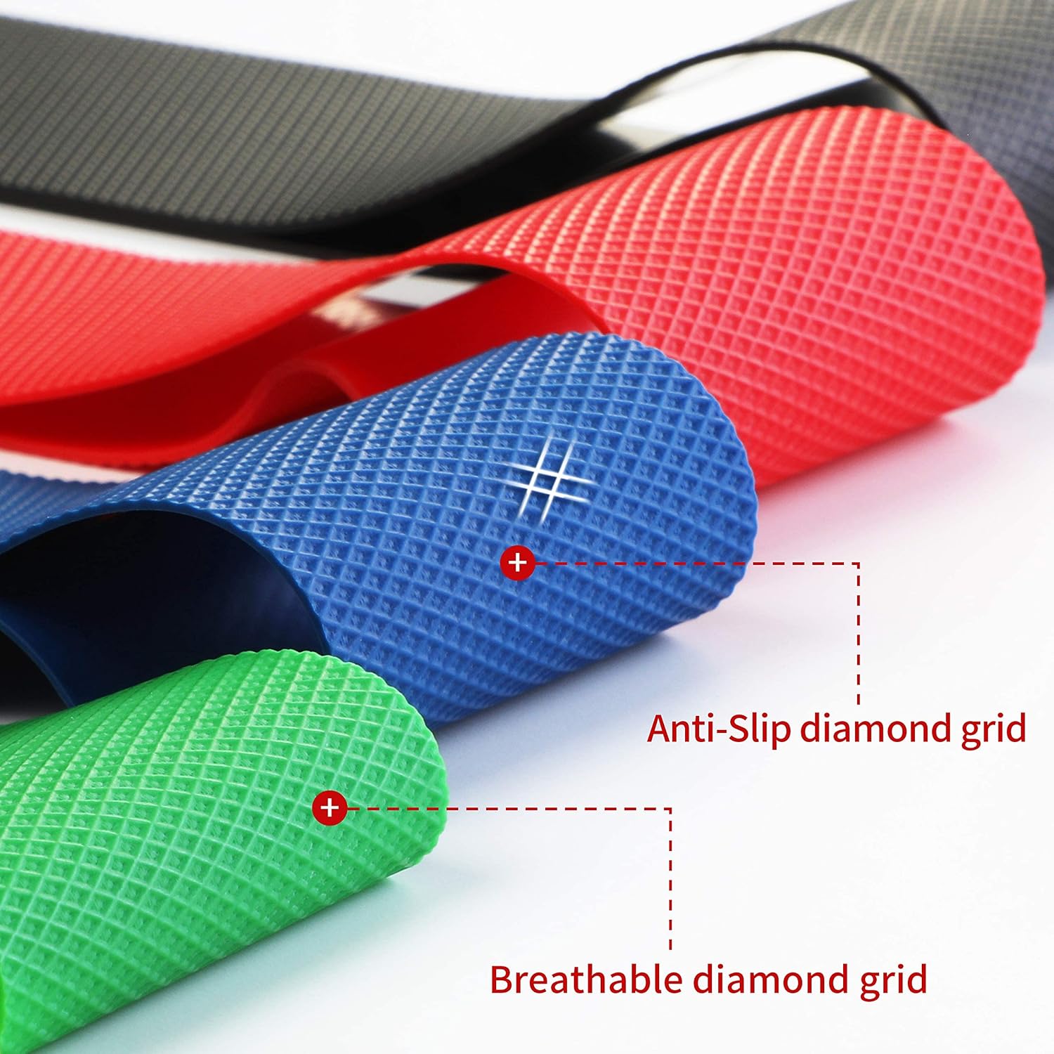 PROIRON Resistance Loop Bands, Exercise bands Set of 5 Rubber Latex Anti-Slip Resistance Band for Workout Stretching Physical Therapy Yoga with carrying Bag - الصورة 2