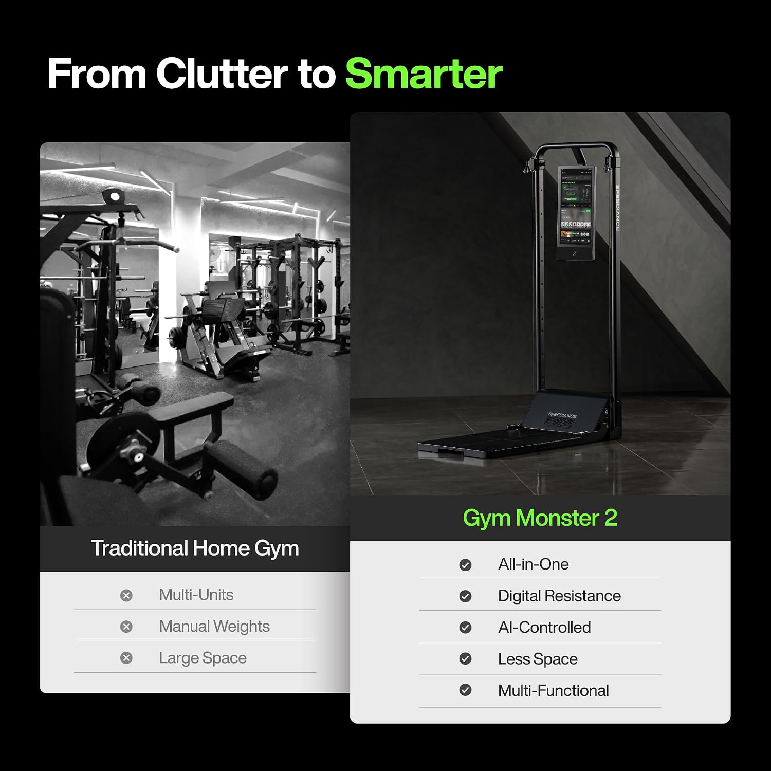 Gym Monster 2 Smart Home Gym, Upgraded AI-Powered Home Workout Machine, Multi-Functional Smith Machine, Full Body Strength Training Fitness Equipment, All-in-One Workout Station - الصورة 7