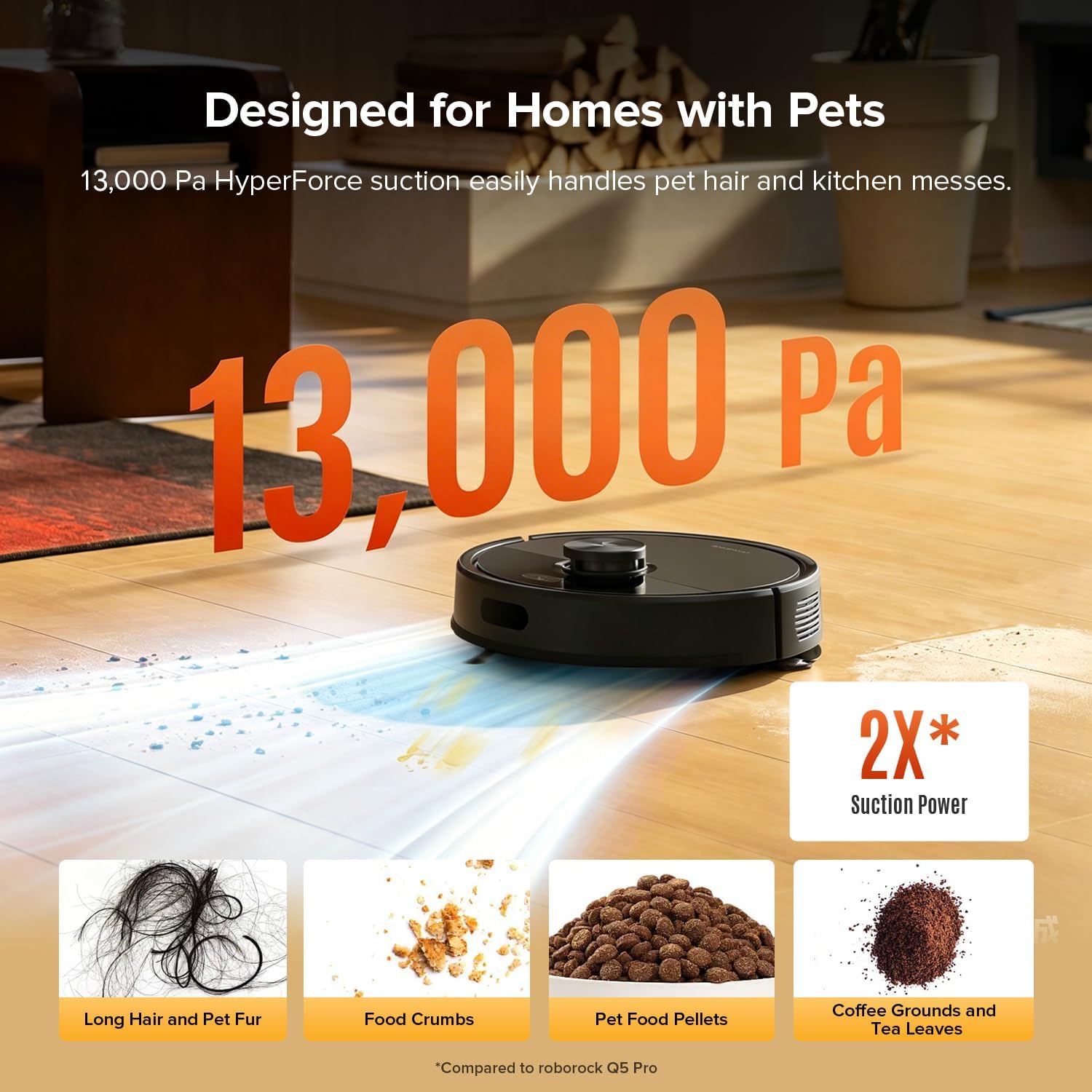 roborock Q7 Pro Max+ Robot Vacuum and Mop,13000Pa,7-9 Weeks Self-Empty - الصورة 2
