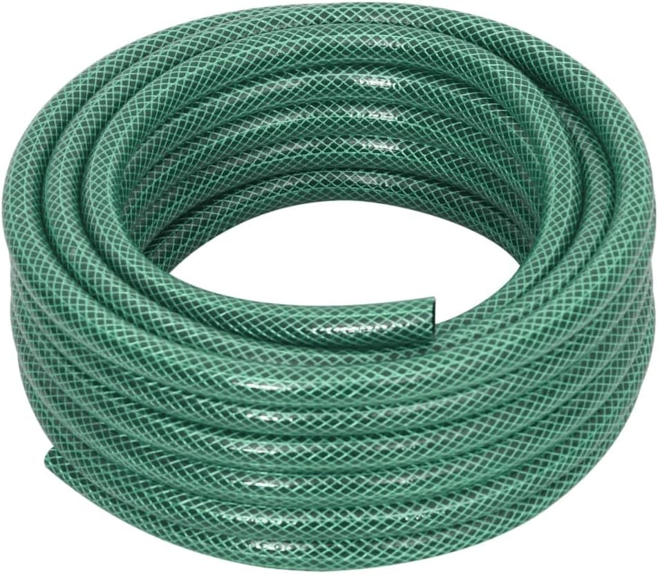 RENOVO Soft Braided PVC Tubing High Pressure Green Flexible PVC 3 layer Reinforced Vinyl Hose for Gardens, Vegetable Fields, Lawns, Orchards and Irrigation
