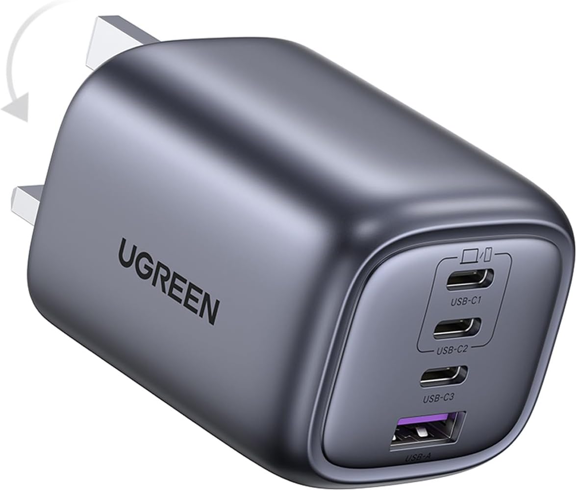 UGREEN Nexode 65W USB Charger Type C, PPS Fast Charger with Foldable Prong