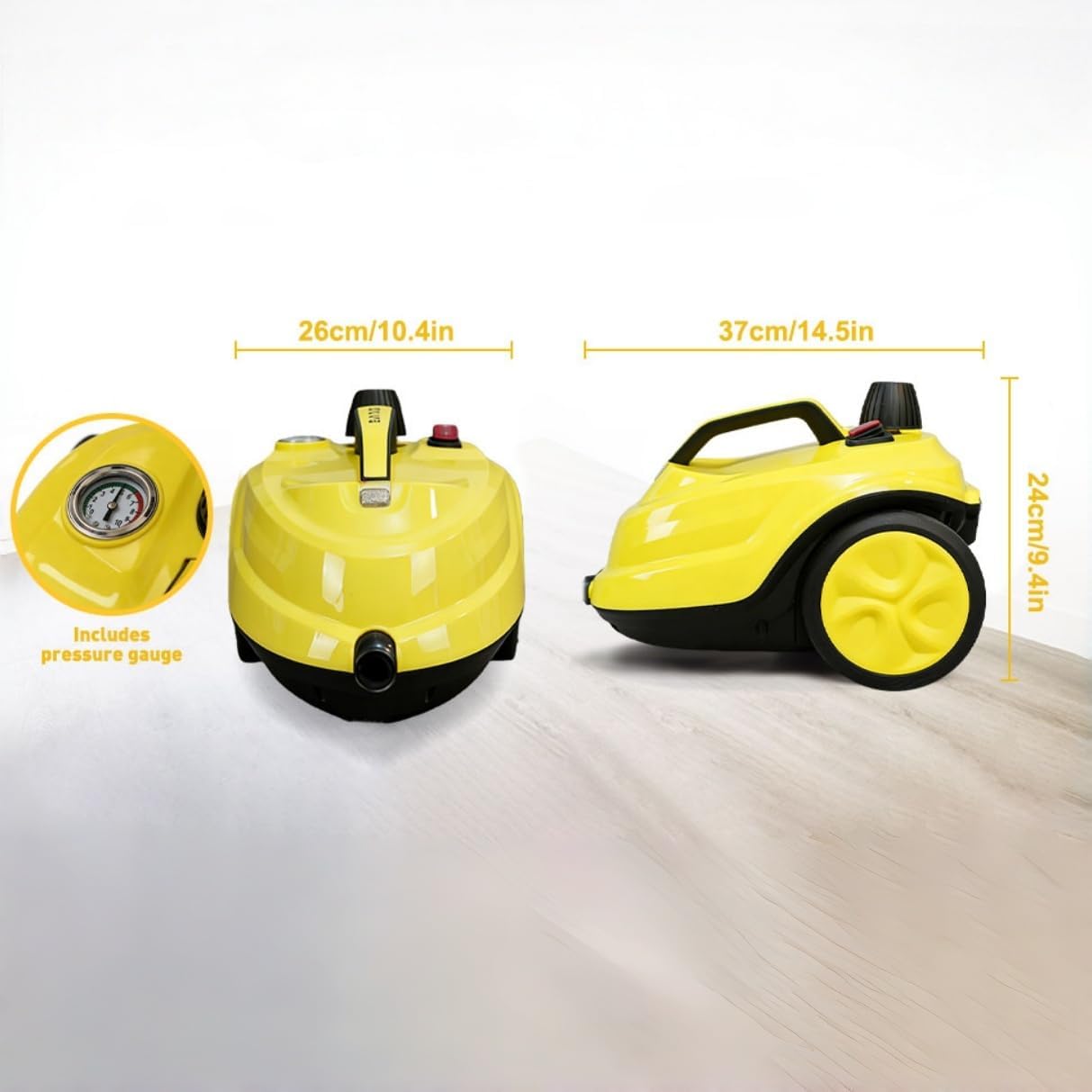 Upgraded 2000W High Pressure Steam Cleaner, 5 Bar Steam Cleaner with Pressure Gauge, 2L Stainless Steel Tank, 13-Piece Accessories, Chemical-Free Cleaning for Floors, Tile, Kitchen, Car & Sofa - الصورة 8