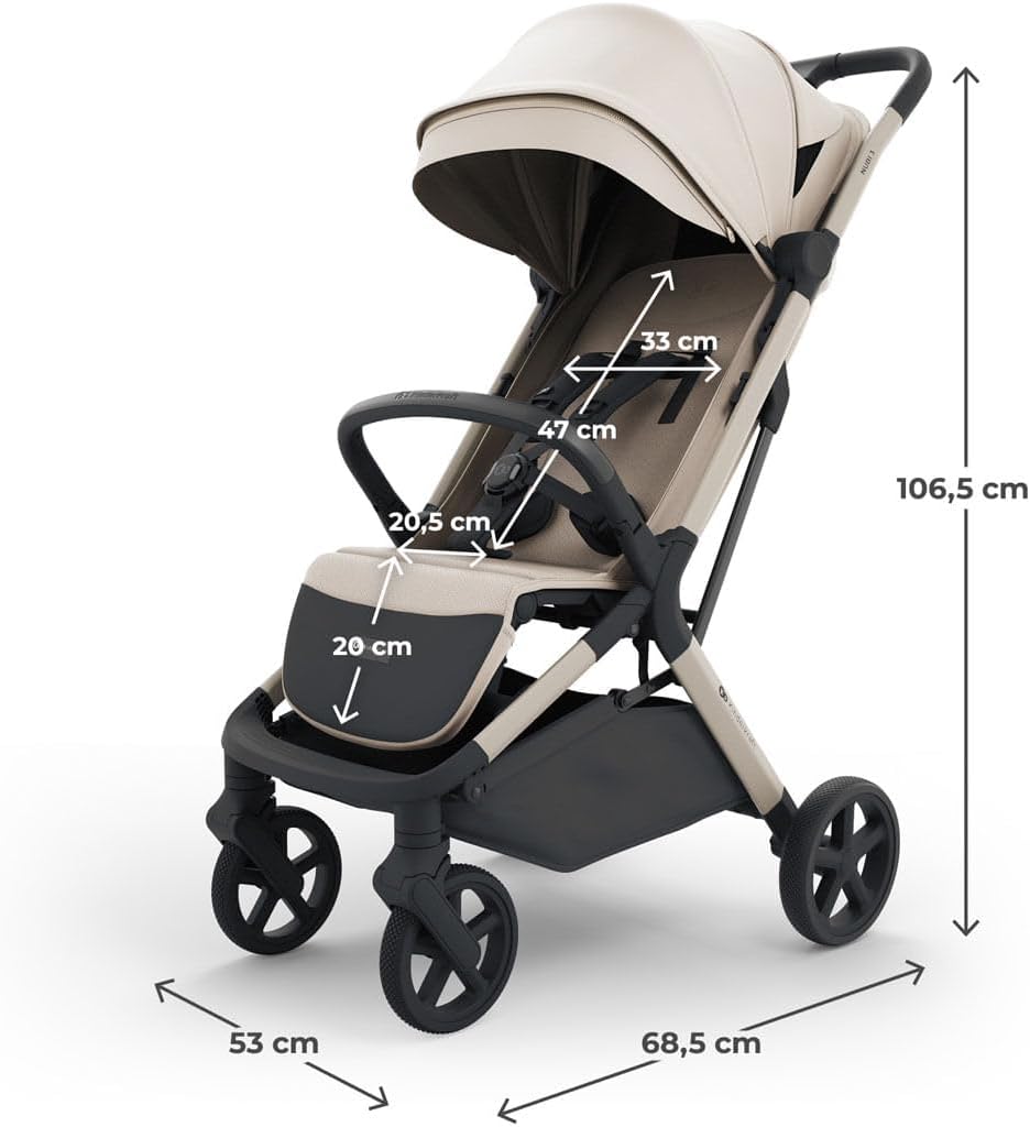 Kinderkraft - Nubi 3 Stroller - Sand Beige - الصورة 6