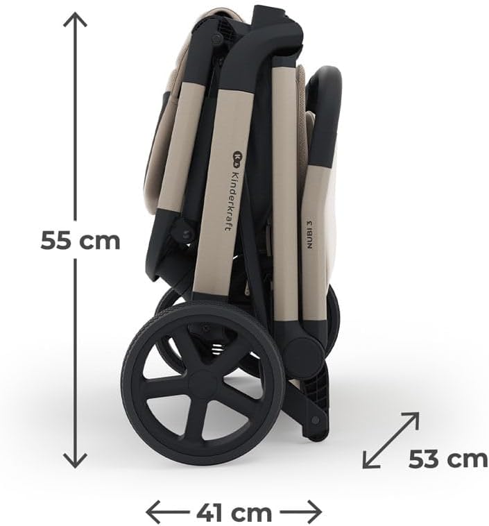 Kinderkraft - Nubi 3 Stroller - Sand Beige - الصورة 8