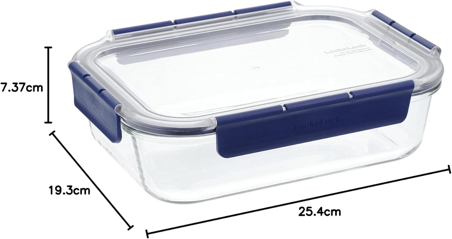 LocknLock Topclass Rectangular Heat Resistant Glass 1.6L - الصورة 7