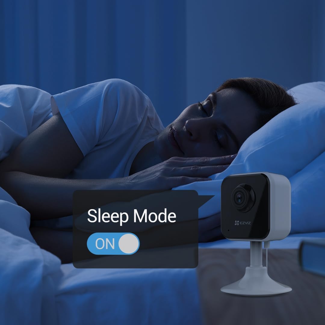 EZVIZ by Hikvision | 1080p Wireless Smart Home Camera | Night Vision | Motion Detection | Sound Alerts | Privacy Mode | Two Way Talk | MicroSD Card Upto 512GB | Google Assistant & Alexa | H1C, White - الصورة 5