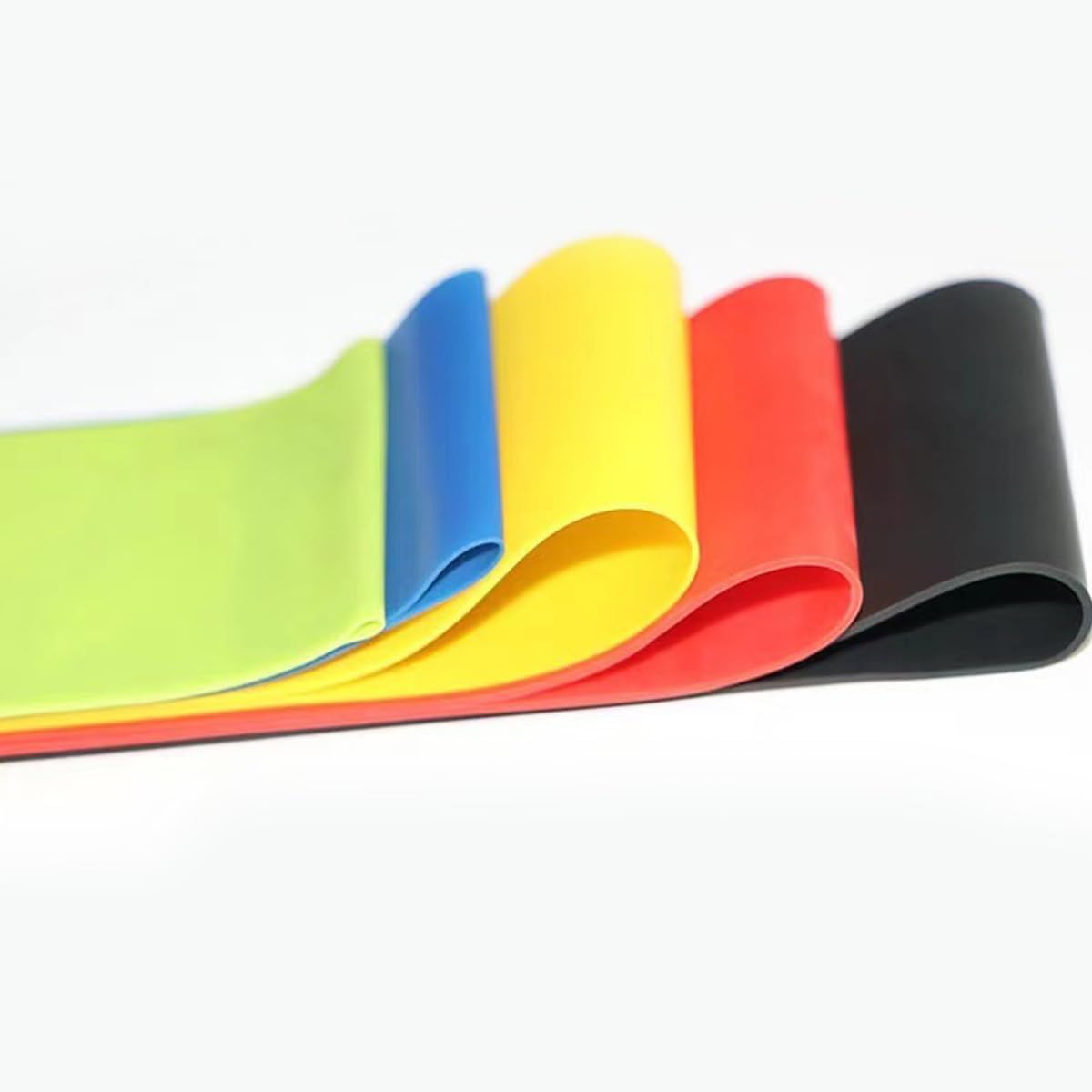 ECVV Resistance Loop Bands, Exercise bands Set of 5 Rubber Latex Anti-Slip Resistance Band for Workout Stretching Physical Therapy Yoga with carrying Bag - الصورة 4