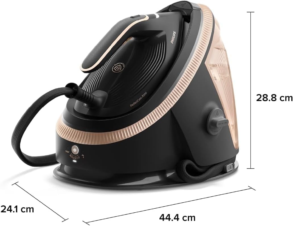 Philips PerfectCare 7000 Series Steam generator iron - 2850W, 170g/min Continuous Steam, 650g Steam Boost, 1.5L, OptimalTEMP Technology, Louros Blue - PSG7300/26 - الصورة 2