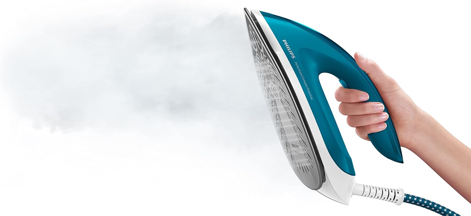 Philips Steam Generator 2400W, 120g/min Continuous Steam, 360g Steam Boost | PerfectCare Compact Essential, Calc-Clean, Vertical Steam, Optimal Temp, SteamGlide, 1300ml, GC6815/26 - الصورة 4