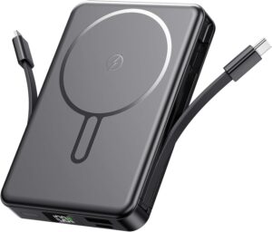 10000mAh Magnetic Power Bank with D...