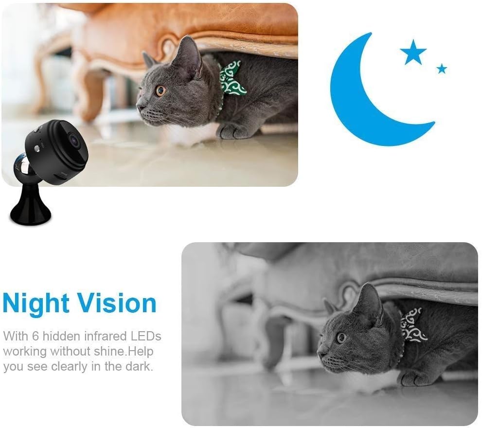 ALI 1080P HD Home Security Surveillance Cameras with Night Vision, Motion Detection, Remote View for iPhone/Android Phone/iPad/PC - الصورة 6