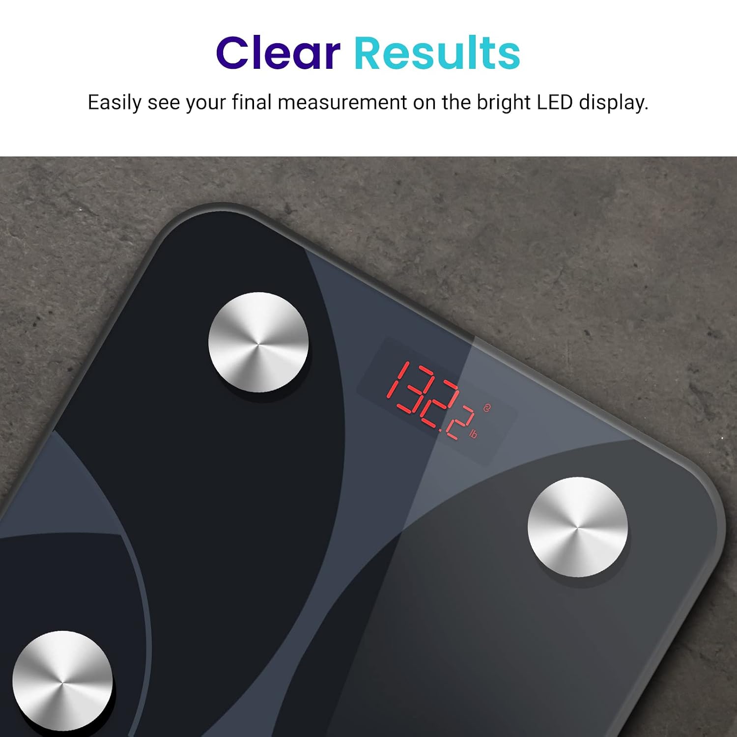 Etekcity Scale for Body Weight, Smart Digital Bathroom Weighing Machine with Body Fat for People, Accurate Bluetooth BMI Measurement, Body Composition Analyzer, 400lb - الصورة 9