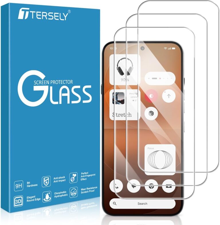 T Tersely 3 Pack Tempered Glass Screen Protector for Nothing Phone 4a Pro