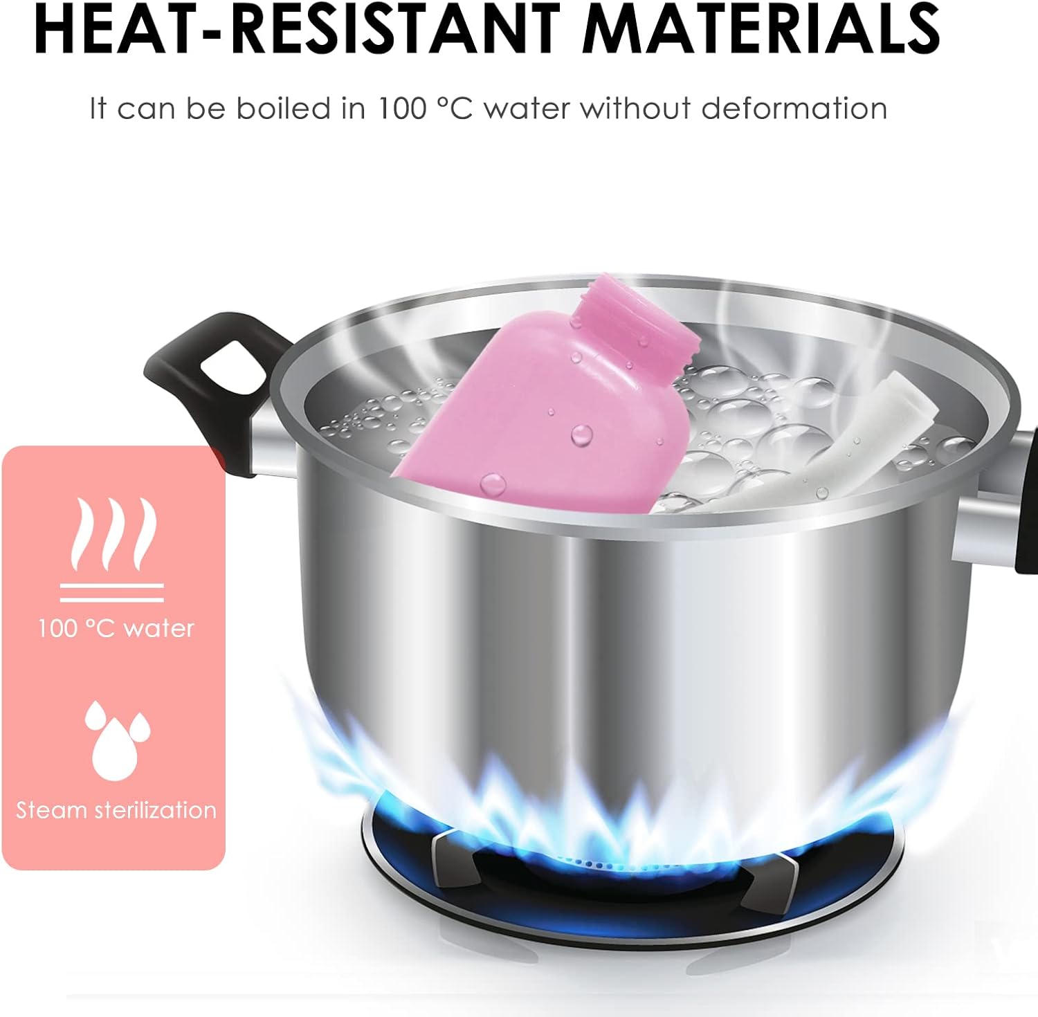 Peri Bottle Postpartum, RUFCRIL 500ml Perineal Wash Bottle, Portable Bidet Sprayer with Travel Bag, Boilable TPE, Leak-Proof, for Postpartum Care, Hemorrhoid Relief & Personal Hygiene - الصورة 5