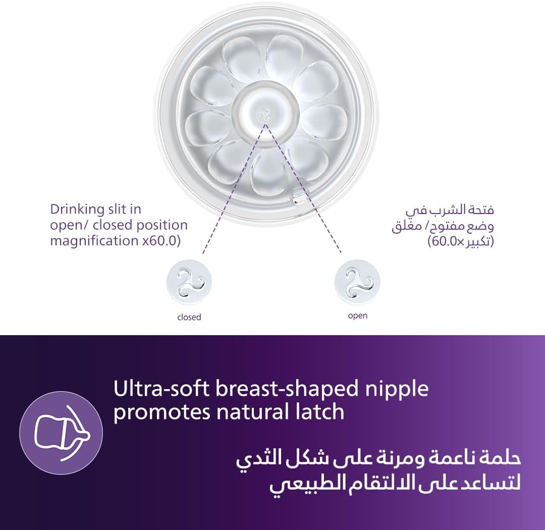 Philips Avent Natural Response 260ml, Baby Feeding Bottle, Giraffe Design BPA Free - الصورة 5