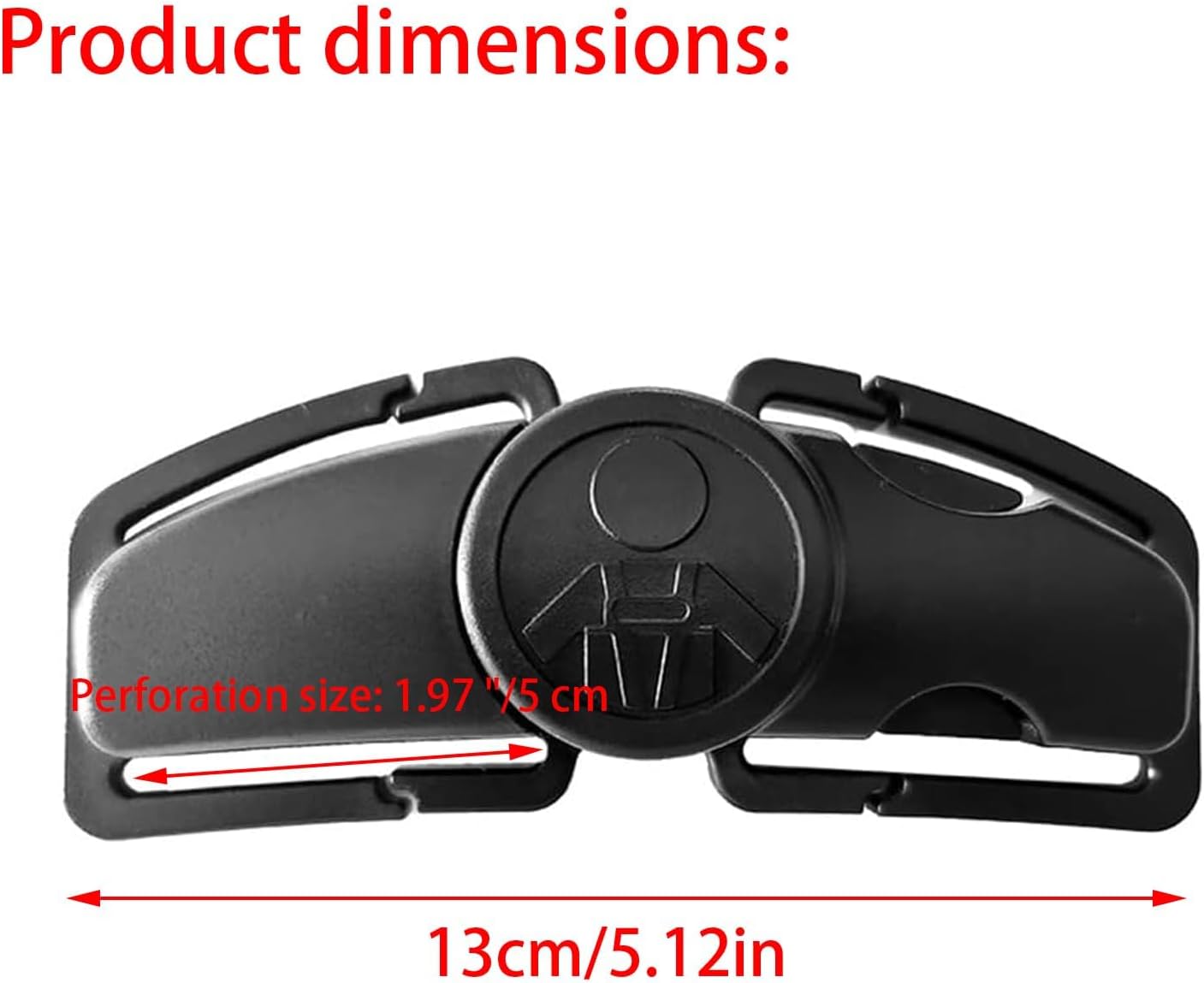 1 PCS Adjustable Child Car Seat Chest Harness Clip, Car Seat Chest Harness Clip, Car Seat Safety Clip Prevent Children Taking Their Arms Out of The Straps, Universal Guard for Baby and Kids - الصورة 2