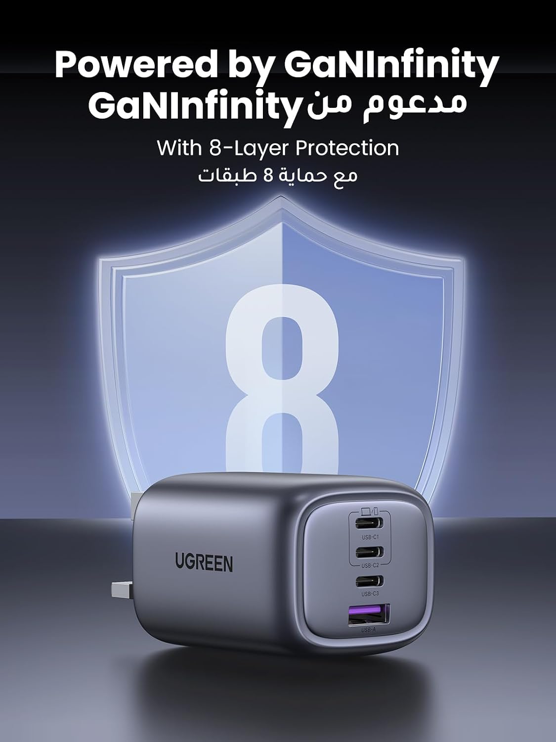 UGREEN Nexode 65W USB Charger Type C, PPS Fast Charger with Foldable Prong - الصورة 6