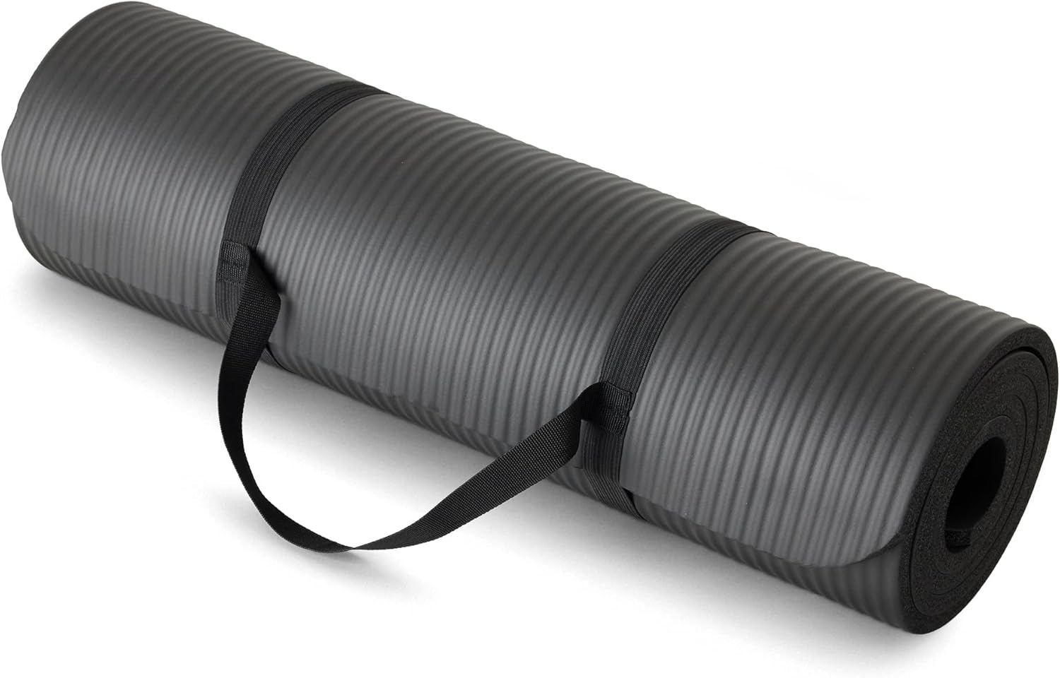 AmazonBasics Extra Thick Exercise Yoga Gym Floor Mat with Carrying Strap
