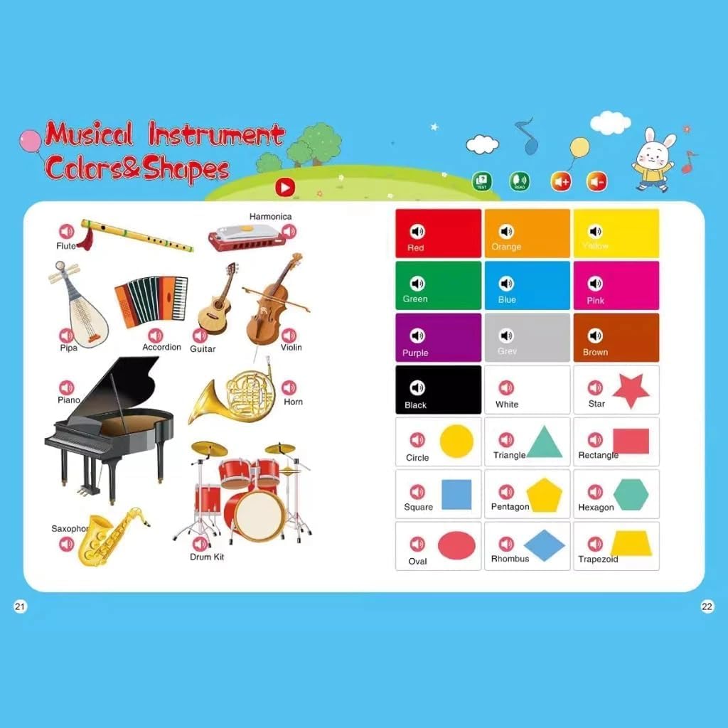 English learning E-Book Language Letters Words Numbers Learning Kids Educational Toy-FOR KIDS - الصورة 3
