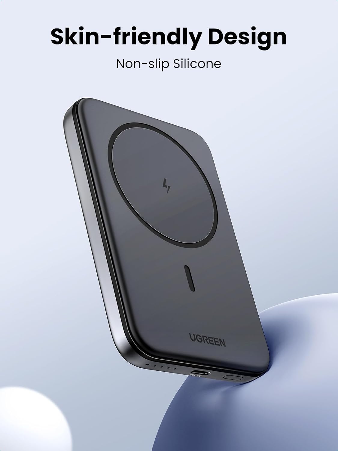 UGREEN Magsafe Power Bank 5000mAh Mini Wireless Power Bank PD 15W Grey - الصورة 5