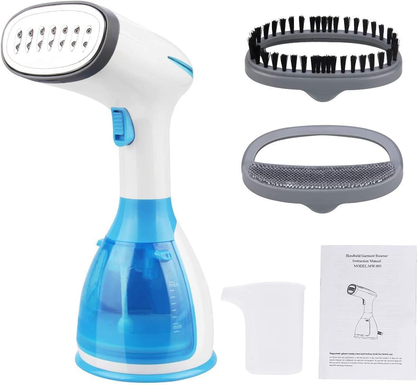 Manual Steam Iron 1500W 280ml Steam Iron with Removable Water Tank 15s Fast Heating Iron with Brush and Measuring Cup Suitable for Travel and Home Ideal for All Types of Fabrics - الصورة 6