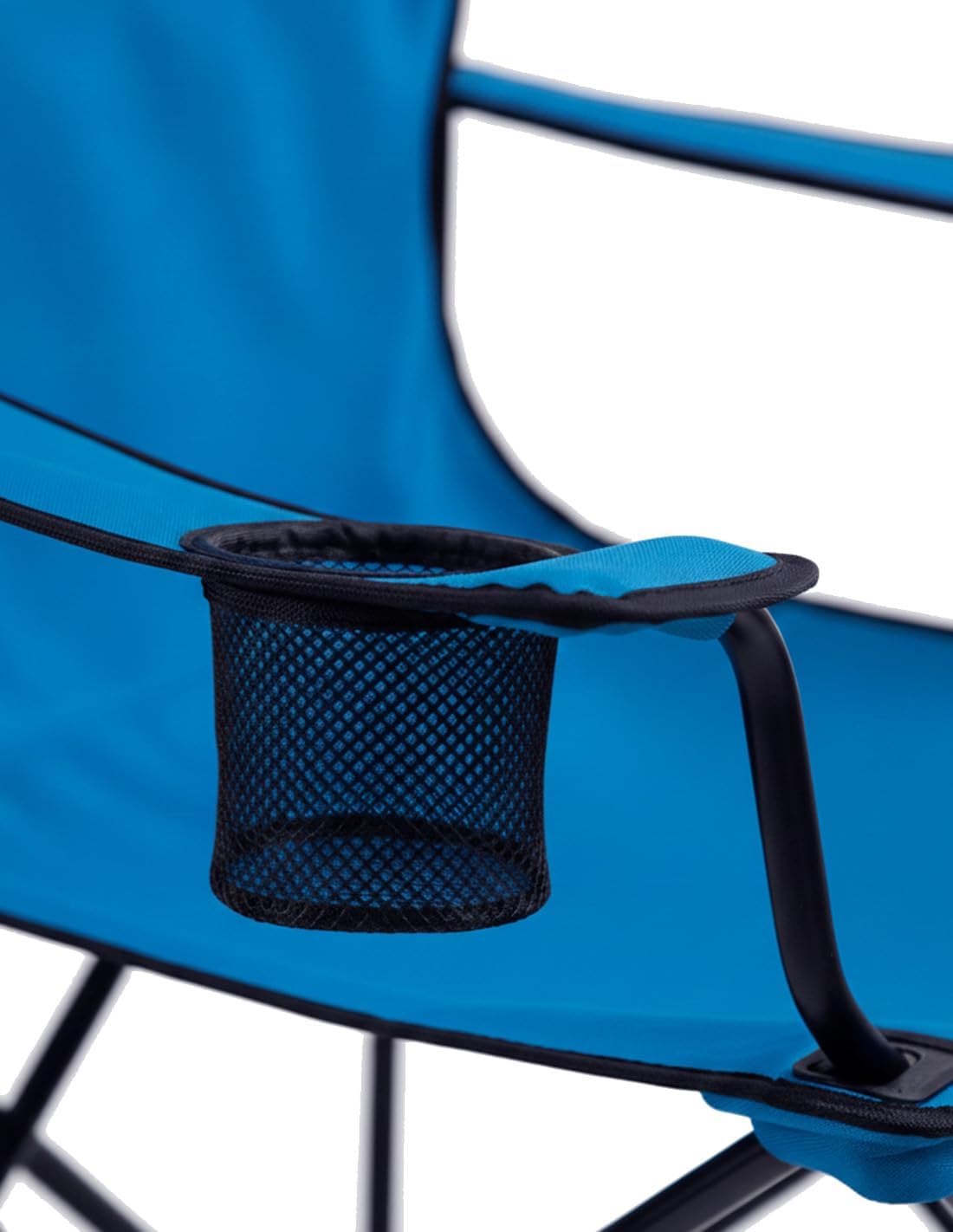 Jardin202 - Folding Steel Camping Chair with Armrests and Cover with Handles - 80 x 80 x 50 cm, Water Resistant - Ideal for Outdoor | Unit (Blue) - الصورة 7