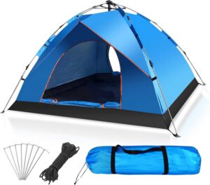 VINNYSEN Camping Tent 3-4 Persons, ...