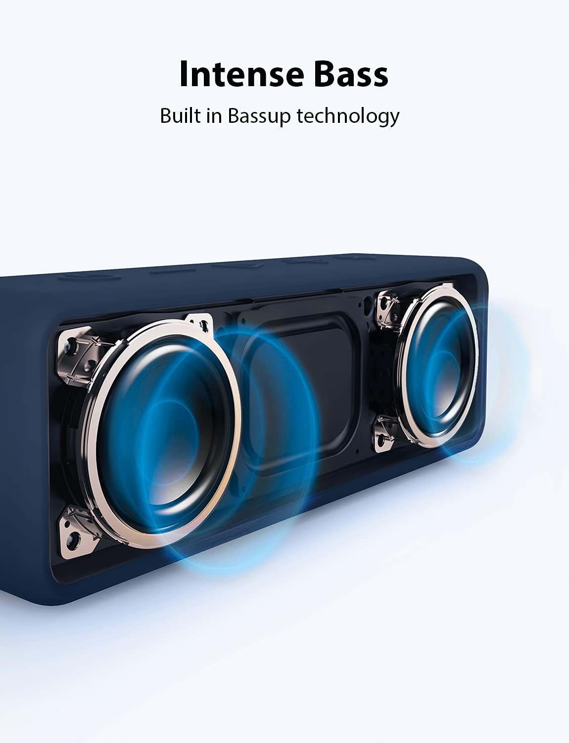 Anker Soundcore 2 Portable Bluetooth Speaker with 12W Stereo Sound, BassUp, IPX7 Waterproof, 24-Hour Playtime, Wireless Stereo Pairing, Speaker for Home, Outdoors, Travel - الصورة 2