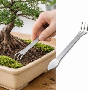 Stainless Steel Bonsai Rake Tool, 3...