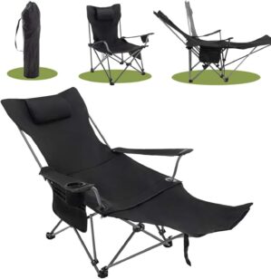 Folding Camping Chair, 2in1 Camping...