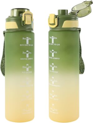 Water Bottle, 1L Durable Shatterpro...