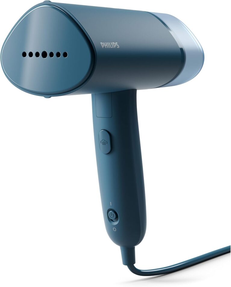 Philips Handheld Iron 1000W, 20g/min Continuous Steam | 3000 Series, Vertical Steam, 100ml, Reno Blue, STH3000/26
