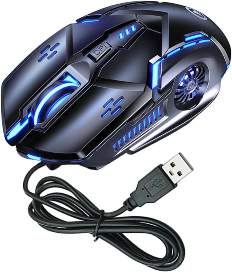 G5 Gaming Mouse, Mechanical Silent, LED Illuminated, USB Wired, Black