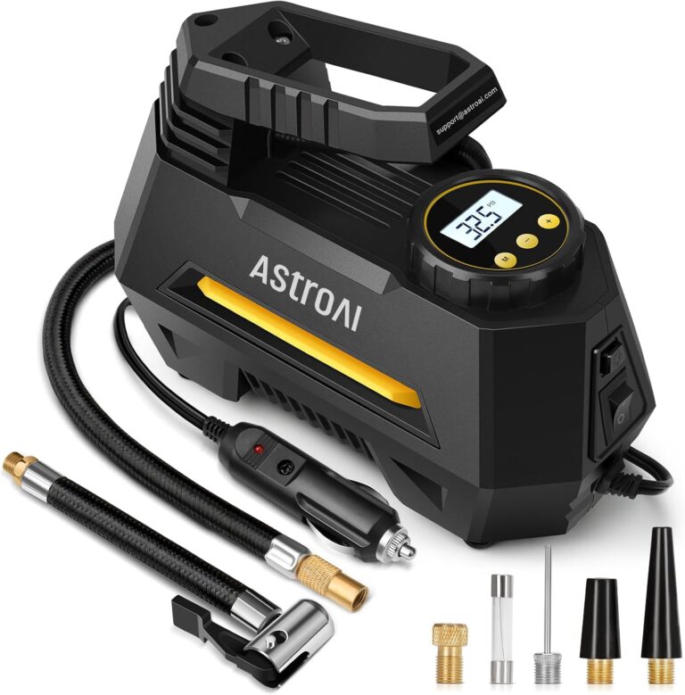AstroAI Tire Inflator Air Compressor 12V DC Portable Car Air pump 150 PSI