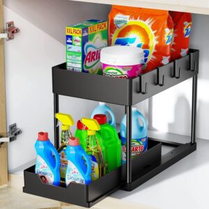 2 Tier Under Cabinet Sliding Basket...