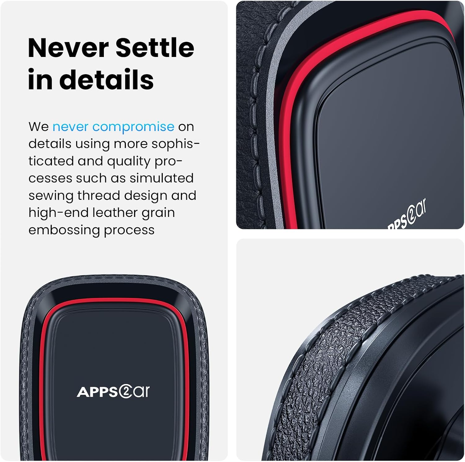 APPS2Car Car Phone Holder Magnetic, Universal Dashboard Car Mount Strong Suction Cup Holder Phone Mount with Adjustable Arm for Maps and GPS, 6 Strong Magnets for All Cell Phones - الصورة 5