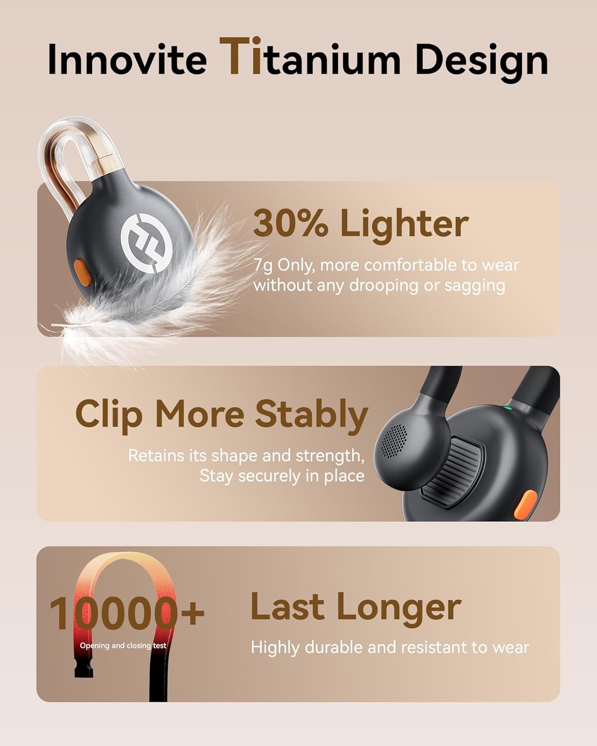 Hollyland Lark M2S Wireless Microphone with USB-C Plug for iPhone 15/16/17 and Android, Titanium Clip, Plug-and-Play, Noise Cancelling, 300m Range, 27H Battery Life for Vlogging, YouTube - الصورة 3