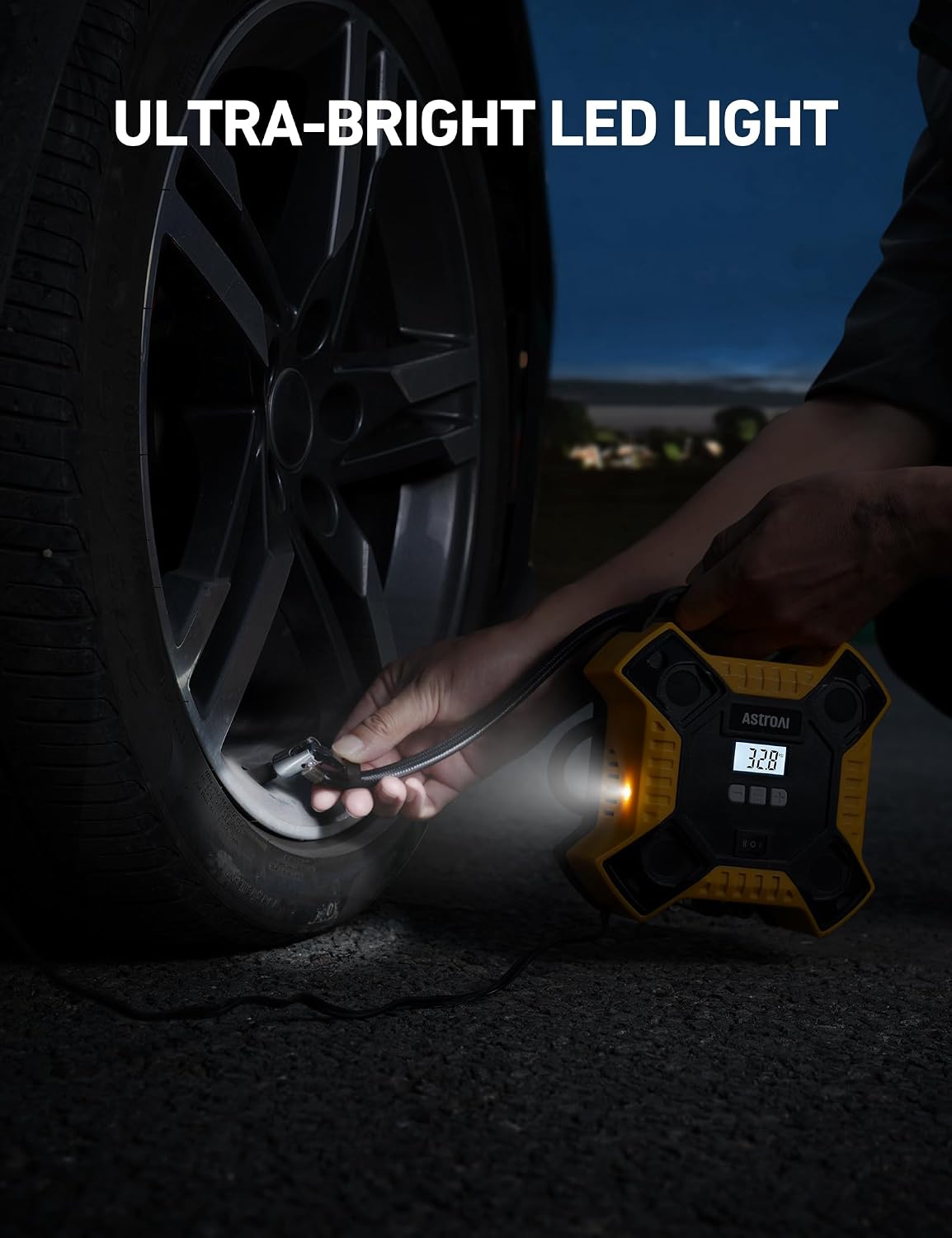 AstroAI Tire Inflator Air Compressor Car Tyre Inflator 12V DC&160PSI - الصورة 5