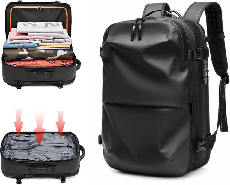 Skycare Business Travel Waterproof Backpack, Multi-functional Large Capacity Expandable Computer Bag for Handheld or Shoulder Carry