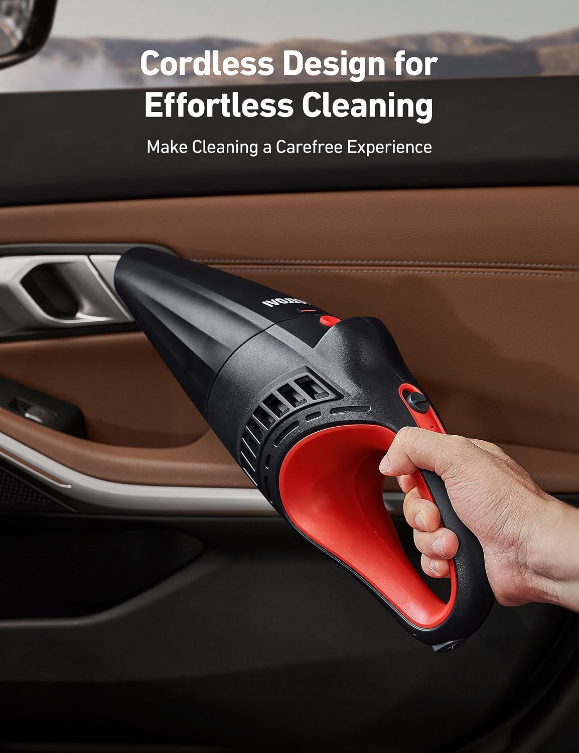 AstroAI Car Vacuum Cleaner Portable Cordless Car vacuum with 12V DC Power - الصورة 3