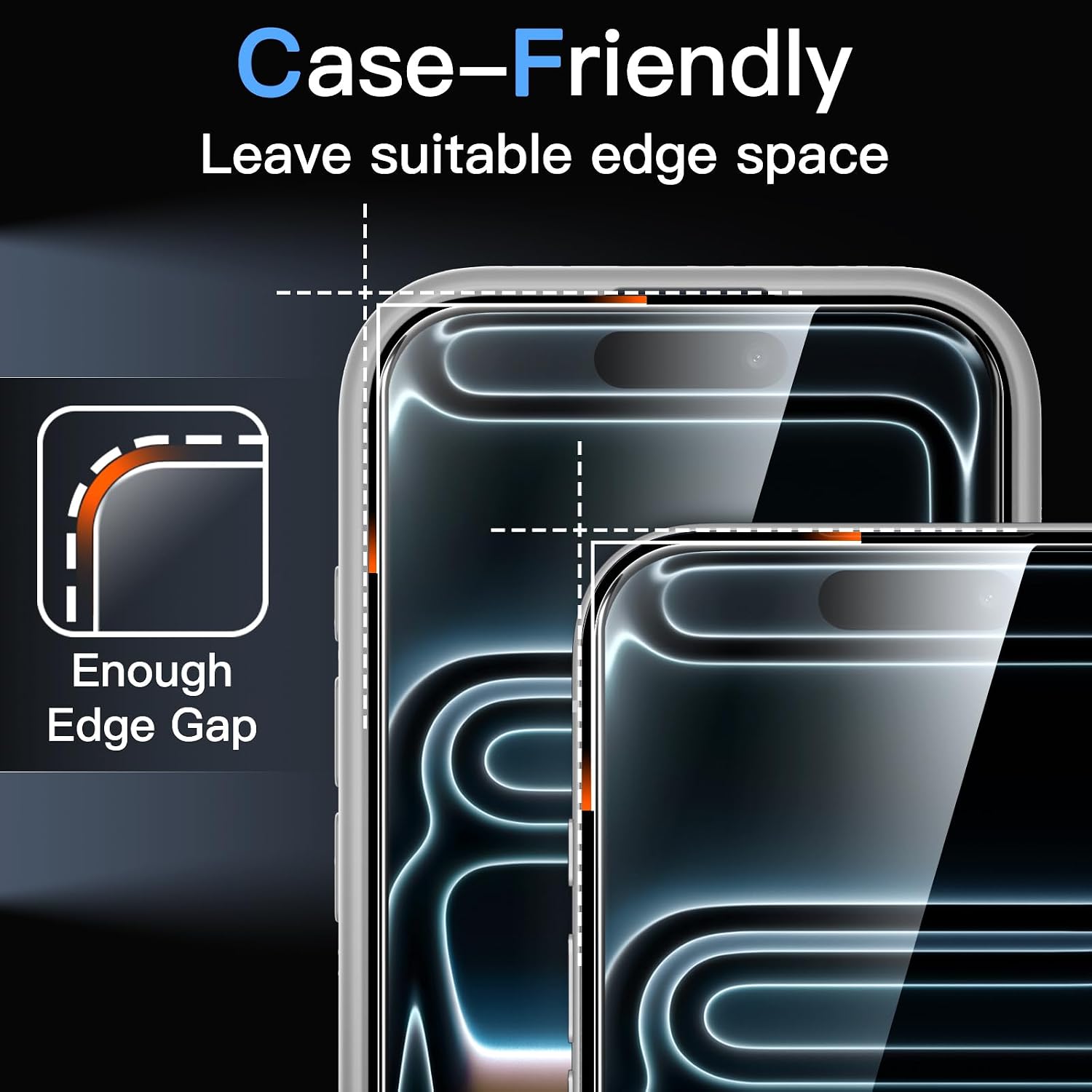 JETech Screen Protector for iPhone 17 Pro Max, 3-Pack - الصورة 7