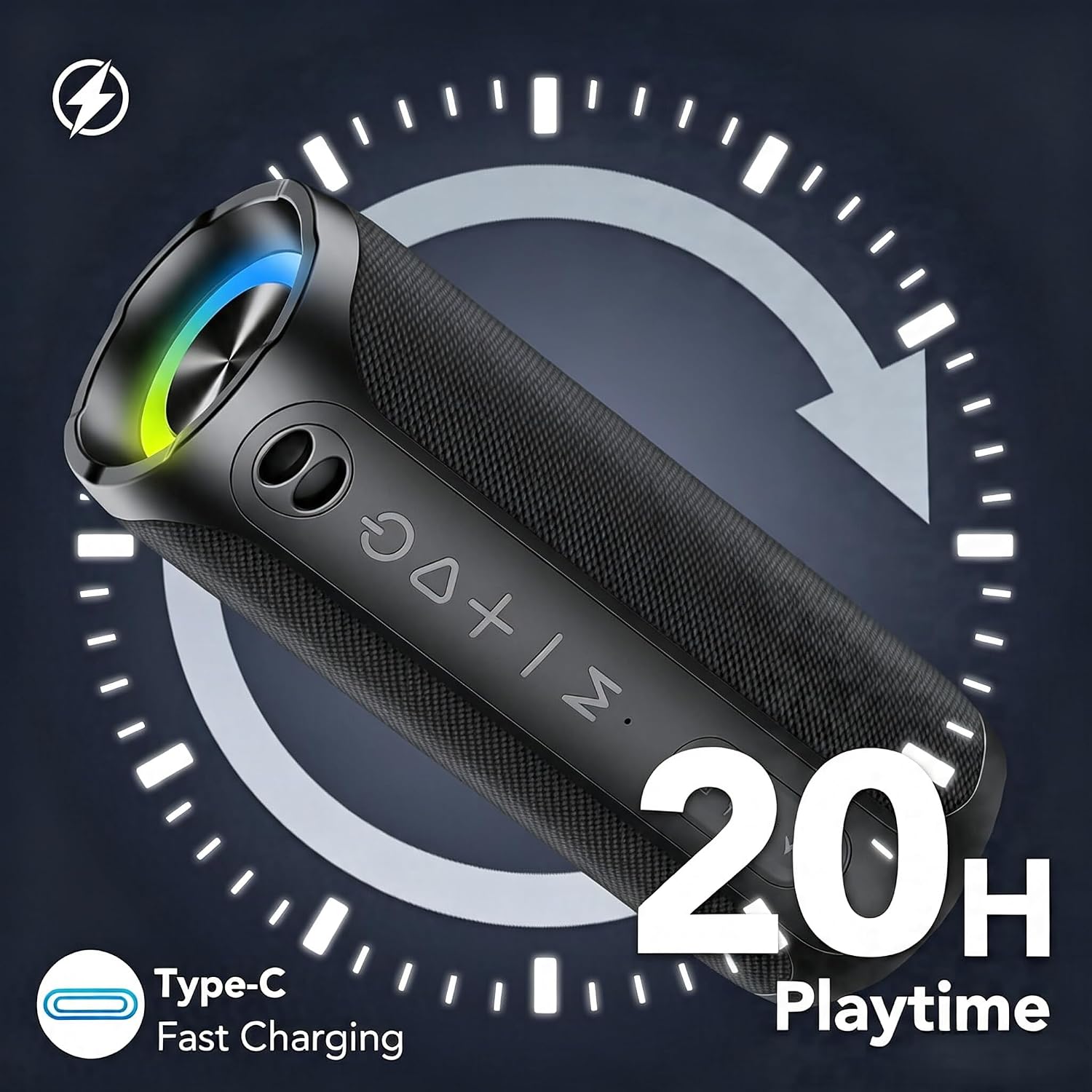 Bluetooth Speaker Portable Wireless Speaker IPX7 Waterproof Outdoor - الصورة 7