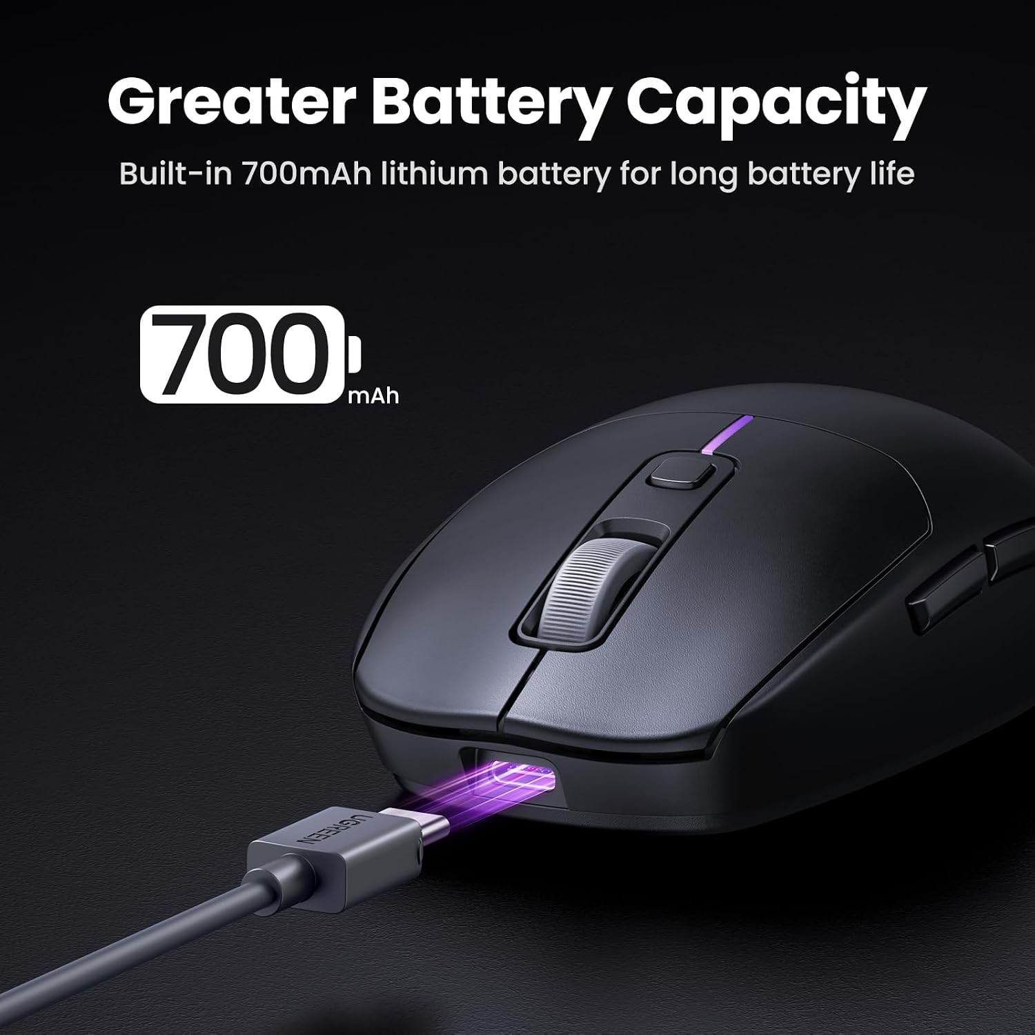 UGREEN Wireless Mouse Tri-Mode 5000DPI 85g for PC/Mac - الصورة 3