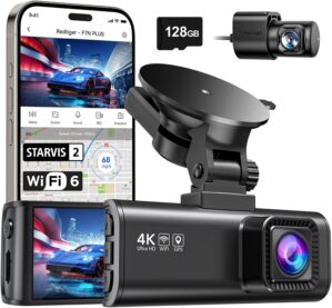REDTIGER F7NP 4K Dash Cam Front and...