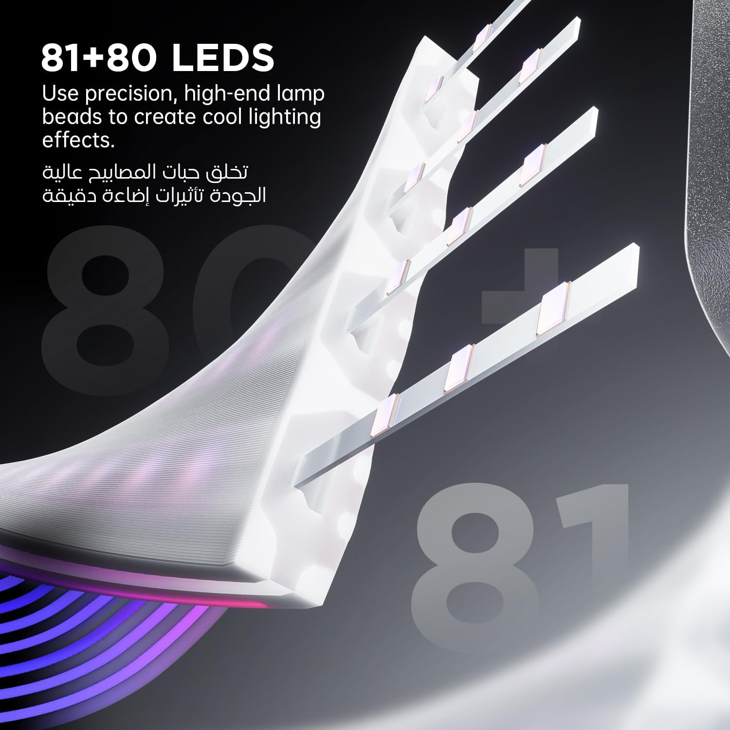AsiaHorse ARGB PSU Cable Cover Kit, Aurora RGB Power Extension Cable Cover Kit 2Pack for 12+4Pin/8Pin/24-Pin, 5V 3-Pin ARGB SYNC, Not With Remote and Controller(White) - الصورة 3