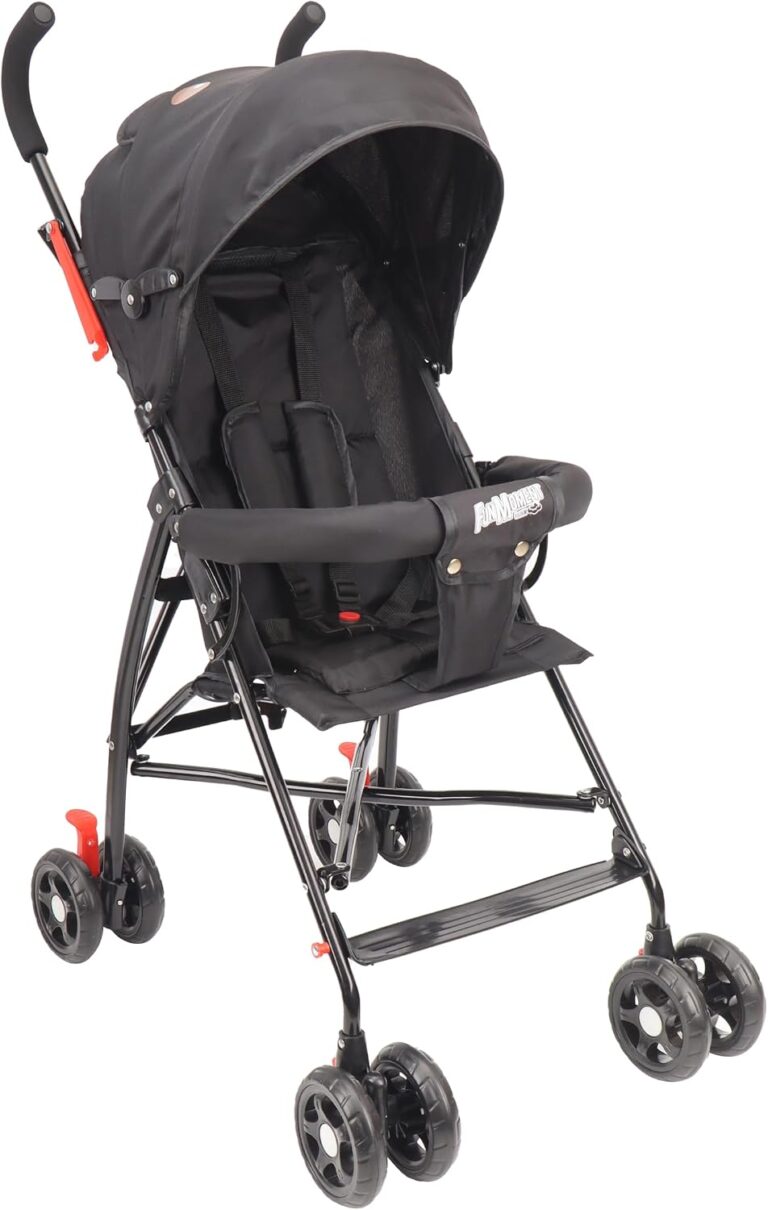 Lightweight Foldable Baby Stroller (Black)