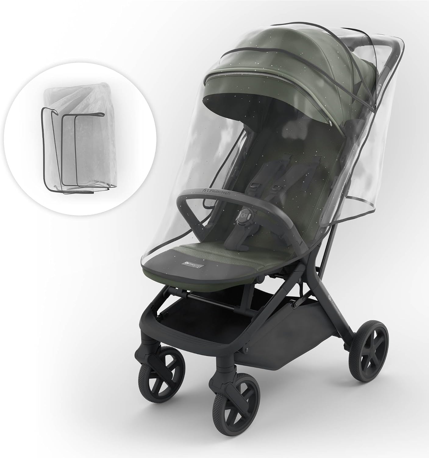 Kinderkraft - Nubi 3 Stroller - Mystic Green - الصورة 7