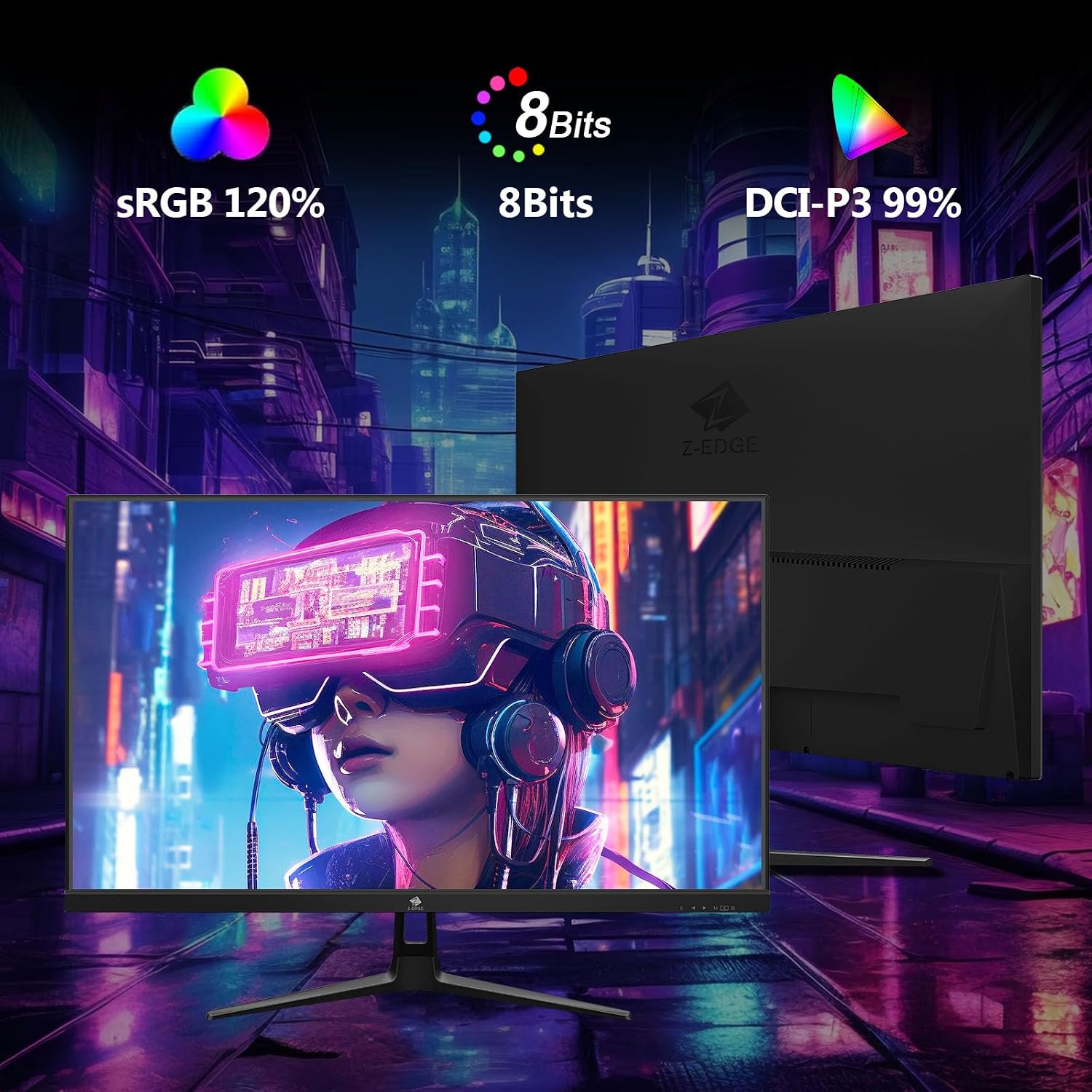 Z-Edge 27inch Gaming Monitor,240Hz,IPS LED,1ms,FreeSync,FHD 1080P UG27PJ - الصورة 6