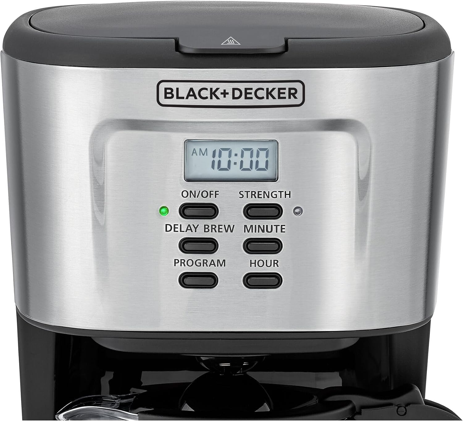 BLACK+DECKER 12-Cup Coffee Maker, 900W Programmable Drip Coffee Machine, 1.5L Glass Carafe, 24-Hour Timer, Keep Warm Function, LCD Display, Auto Shut-Off, Boil Dry Protection, Black - DCM85-B5 - الصورة 2