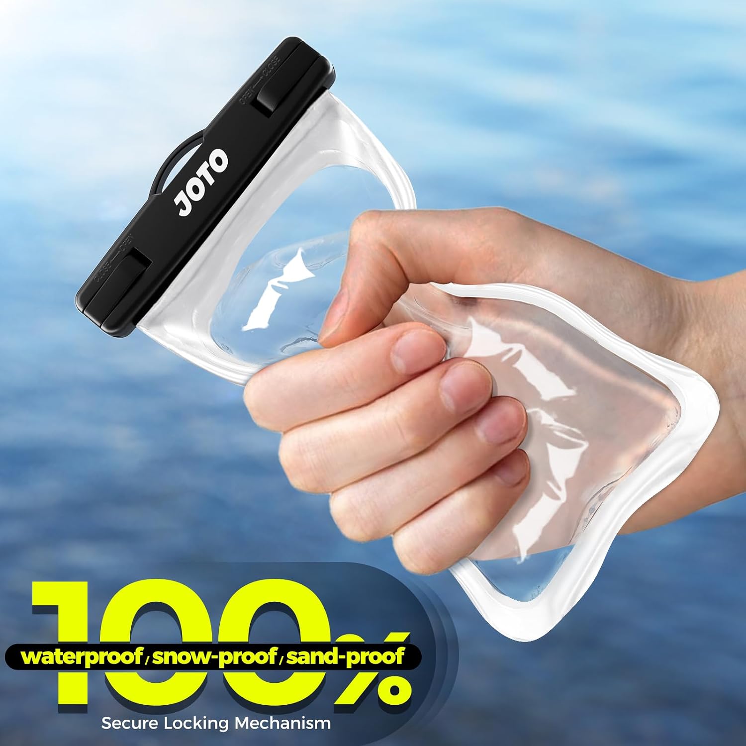 JOTO Waterproof Phone Pouch for iPhone & Galaxy, Clear - الصورة 5